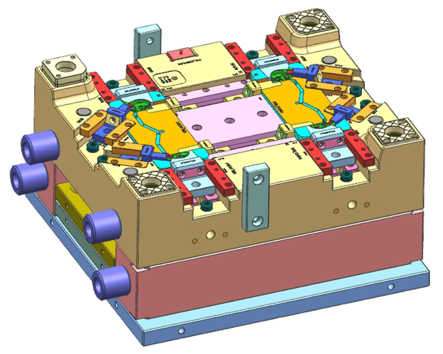 4 Cavity Injection Mold - Holder Lower Tube