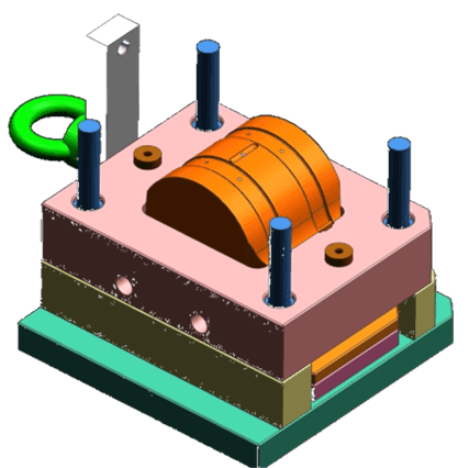 Two Cavity Handle Bend Mold